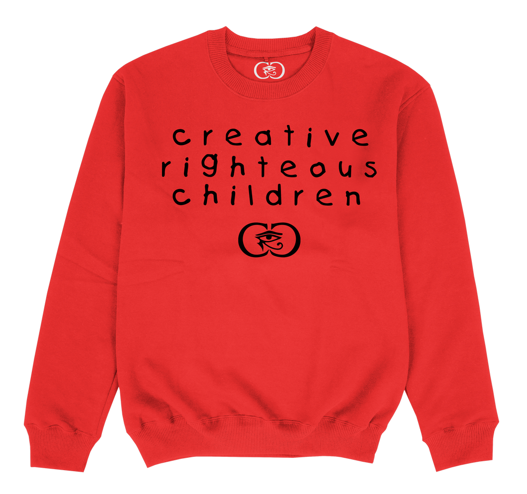 Child Font  Red Sweatshirt