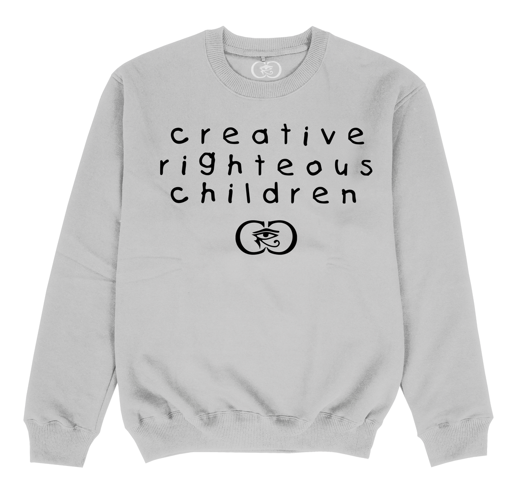 Child Font Light Gray Sweatshirt